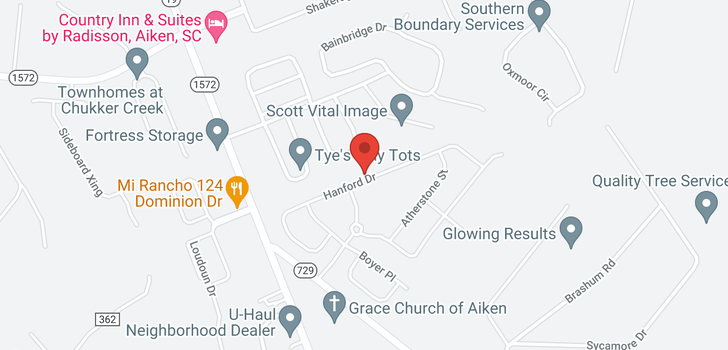 map of 7197 Hanford Drive, Aiken, SC 29803